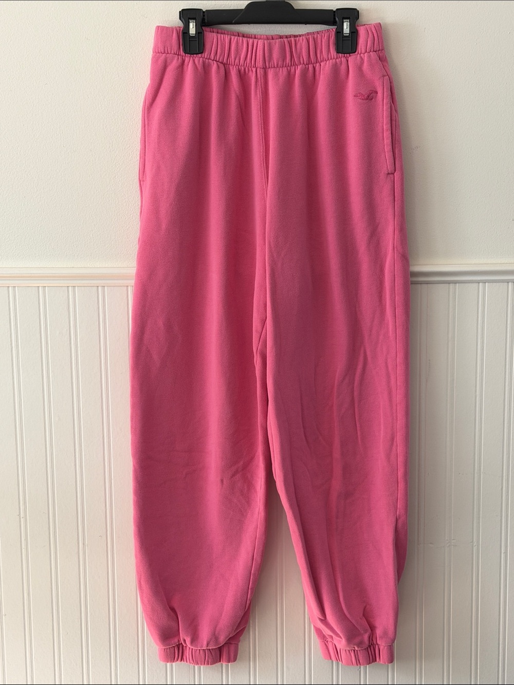 Hollister Bright Pink Fleece Joggers